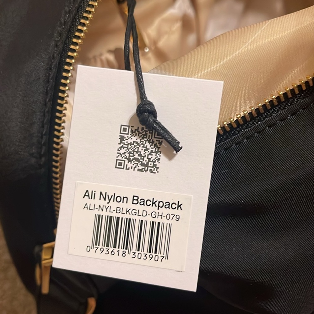 Alf The Label Ali Carryall Nylon 5-Way Bag NEW Black-Gold - Picture 7 of 15